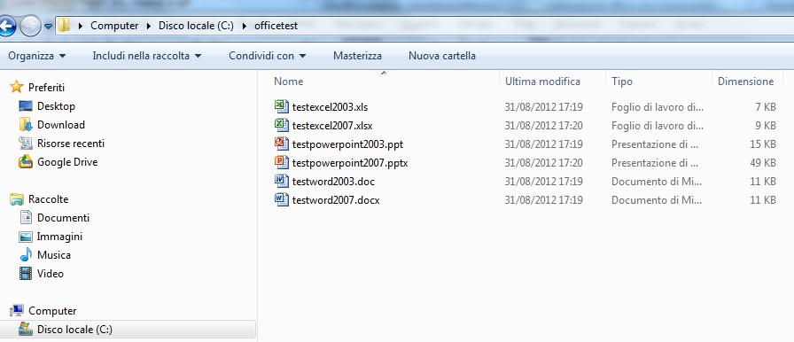 Office Test Files screenshot Office Test Files screenshot